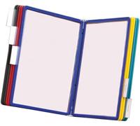 DURABLE Support mural VARIO 556700 – Porte-vues A4, 10 pochettes, Multicolore