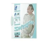 Durable Swingclip - Chemise À Clip - A4 - Pour 30 Feuilles - Transparent Avec Clip Blanc