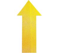 DURABLE - Symbole de Marquage au Sol Forme "Flèche" - Marquage des espaces de stockage - Adhésif et antidérapant - 200 x 100 mm - Jaune - Boîte de 10 pièces - 170504