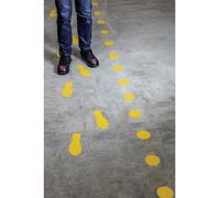 Durable Symbole De Marquage Au Sol "Pieds", Autocollant