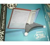 Durable 563200 PUPITRE DE TABLE SHERPA® TABLE 10 Pochettes pour Consultation et Présentation Documents A4 5 Rouge/5 Noir
