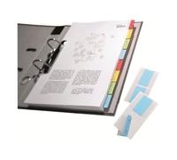 DURABLE TABFIX QUICK TAB DUO - Parchemin - auto-adhésif - bleu, jaune, rouge, vert - 40 mm de large 24 unités onglets permanents
