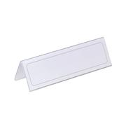 Durable Table Place Name Holder 61 x 210 mm Transparent Pack of 25 Ideal for