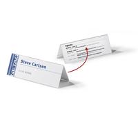 Durable Table Place Name Holder For 105/210x297mm Card Inserts Transparent