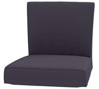 Durable tabouret de bar Henriksdal avec dossier couverture de remplacement Compatible avec IKEA Henriksdal tabouret de bar chaise couverture housse Slipcover (Largeur d'assise 48cm coton gris)