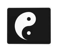 Durable Tapis de Bureau, Tai Chi Ying Yan (Yinyang), Base en Caoutchouc Tapis de Souris, Mousepad, 25X30cm, Bureau, Claviers, Jeux