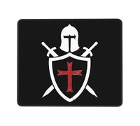 Durable Tapis de Souris, Chevaliers Templiers, Base en Caoutchouc Tapis Souris, Mouse Pad, 25X30cm, Bureau, PC, Souris