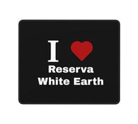 Durable Tapis de Souris, J'aime la Terre Blanche, Base en Caoutchouc Tapis de Bureau, Souris de Gaming, 25X30cm, Souris, Jeux, PC