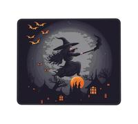 Durable Tapis Souris, Sorcière d'halloween Mousepad Confort Tapis de Souris d'Ordinateur pour Souris Les capteurs de Jeu Joueurs Professionnels