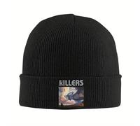 Durable The Killers Band Tour Bonnet Tricoté pour Femmes Hommes Bonnets Automne Hiver Chapeau Acrylique Rock Warm Melon Cap pour Bonnet Chaud
