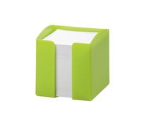 Durable Trend Note Box with 800 White Paper Notes - Opaque Green