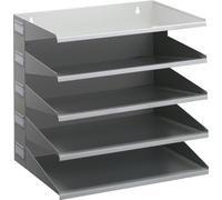 DURABLE Trieur horizontal 5 compartiments A4, Gris, 336010