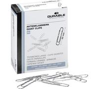 DURABLE Trombones 50 mm zingués paquet de 100, 100 pc, Gris, 122625
