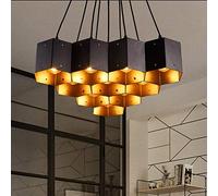 Durable UK Lustre Loft Style Industriel Thème Restaurant Bar Art Lampe Rétro Nostalgique Hôtel Internet Ces Internet Ce en Forme De Lustre en Fer Forgé (Taille: 13 Têtes), Couleur: 11 Têtes