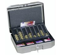 Durable €Uroboxx Caisse Enregistreuse Métal Gris