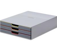 Durable VARICOLOR 3 - 7603 760327 Caisson à tiroirs gris DIN A4, DIN C4, folio, lettre Nombre de tiroirs: 3