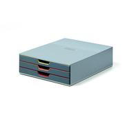 DURABLE Caisson à tiroirs VARICOLOR 3 – Module classement A4+ – 3 tiroirs – Multicolore (760327)