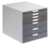 Durable VARICOLOR 7 - 7607 760727 Caisson à tiroirs gris DIN A4, DIN C4, folio,
