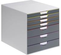 Durable VARICOLOR 7 - 7607 760727 Caisson à tiroirs gris DIN A4, DIN C4, folio, lettre Nombre de tiroirs: 7