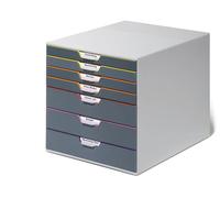 DURABLE Module de classement VARICOLOR 7 – 7 tiroirs – A4+ – Multicolore – 760727