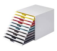 Durable VARICOLOR MIX 10 - 7630 763027 Caisson à tiroirs blanc DIN A4, DIN C4,