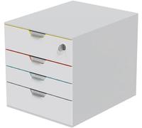 DURABLE Module de classement VARICOLOR MIX 4 SAFE - 4 tiroirs (1 verrouillable) A4+ Multicolore