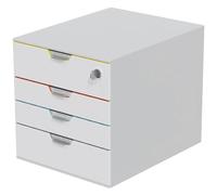 DURABLE Module de classement VARICOLOR MIX 4 SAFE - 4 tiroirs (1 verrouillable) A4+ Multicolore
