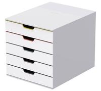 Durable VARICOLOR MIX 5 - 7625 762527 Caisson à tiroirs gris clair DIN A4, DIN