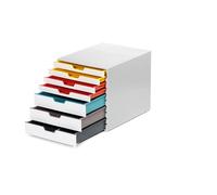Durable VARICOLOR MIX 7 - Module de Classement 7 Tiroirs - Rangement pour Bureau pour Documents au Format A4+