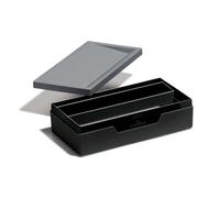 Durable Varicolor module de classement de bureau Plastique, Caoutchouc Charbon de bois