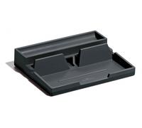 Durable Varicolor module de classement de bureau Plastique, Caoutchouc Charbon de bois