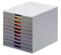 Durable VARICOLOR10 - 7610 761027 Caisson à tiroirs gris DIN A4, DIN C4, folio,