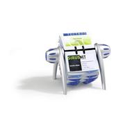 Durable Visifix Flip Rangement De Cartes De Visites Bleu Et Argent