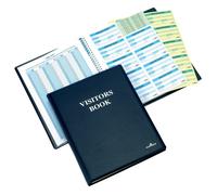 Durable 146500 Visitor Book Registre Visiteurs 300 Fiches Autocopiantes Format 60 x 90 mm Langue Anglaise Rechargeable G