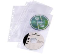 Durable x4 Pochette de classeur CD/DVD 4 CDs/DVDs/disques Blu-ray polypropylène transparent 5 pc(s) 528219
