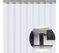 DurableStrip Rideau pour porte de balcon imperméable et transparent Protection contre les mouches 1,3 mm 3,3 mm Épaisseur 180 cm 300 cm Longueur Facile à installer Bandes de porte en plastique