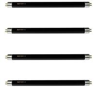 Durabulb Lot de 4 ampoules UV pour détecteur de faux billets de banque Lumière noire F6 T5 6W BLB