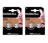 Duracel Lot de 2 Piles Bouton au Lithium CR2032 3 V MAS 50 Extra Life