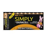 Duracell 10 Piles Alcaline Simply AAA 10x