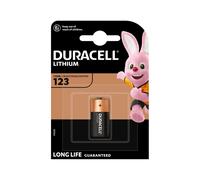 Duracell 123106 Pile Lithium CR123A 3V - Batterie à Usage Unique, 1 pièce - Conditionnement Blister Multicolore