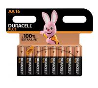 Duracell Plus-AA CP16 Lot de 16 Piles AA Mignon au manganèse alcaline 1,5 V