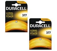 Duracell 377 sr626sw sb-aw ag4 1.55v oxyde d'argent piles (pack de 2)