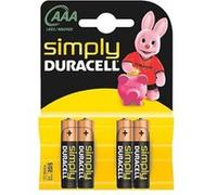 Duracell 4 piles type LR03, 1.5 volts G