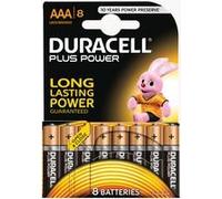 Duracell 5000394018549 Pile Non-Rechargeable, Plus de Puissance avec Duralock, Lot de 8, Alkaline, 1,5 V, AAA