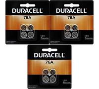Duracell 76A LR44 Duralock 1.5V Button Cell Battery 12 Pack Exp. 2018 Or Better (Replaces: LR44, CR44, SR44, 357, SR44W, AG13, G13, A76, A-76, PX76, 675, 1166a, LR44H, V13GA, GP76A, L1154, RW82B, EPX76, SR44SW, 303, SR44, S303, S357, SP303, SR44SW) "Duracell Brand Name Batteries" by duracell