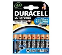 Duracell 8x LR03 AAA, Alcaline, Cylindrique, 1,5 V, AAA