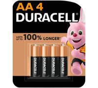Duracell AA 1,5 V Alkaline Batteries Extra Life Long Power Pack de 4