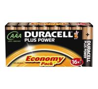 DURACELL AAA PLUS 16 PACK COPPER/BLACK
