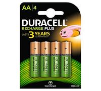 Duracell Accu 81367177 Lot de 4 Piles Rechargeables NiMH 1300 mAh