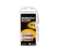 Duracell Activair 312 Lot de 6 Piles pour appareils auditifs